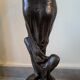 Art Nouveau bronze female sculpture
