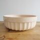 Salad bowl in pink faience Digoin