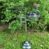 Chrome and Bakelite ashtray by Demeyere