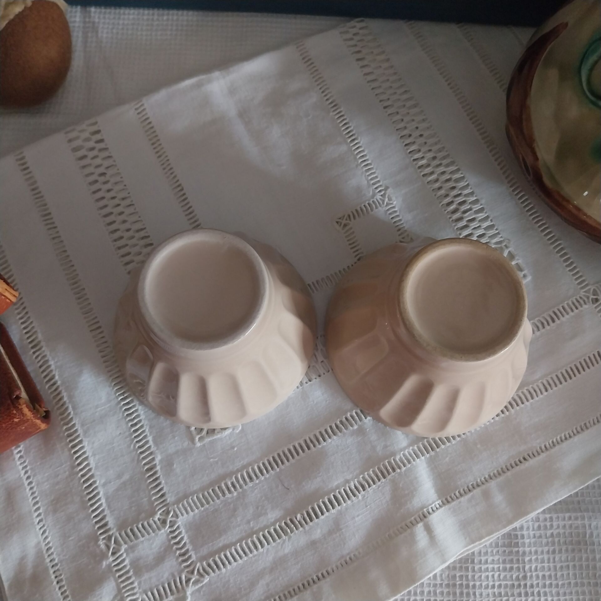 Old small earthenware bowls