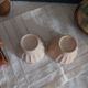 Old small earthenware bowls