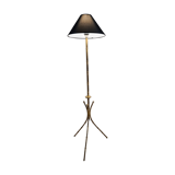 Lampadaire style bambou acier peint