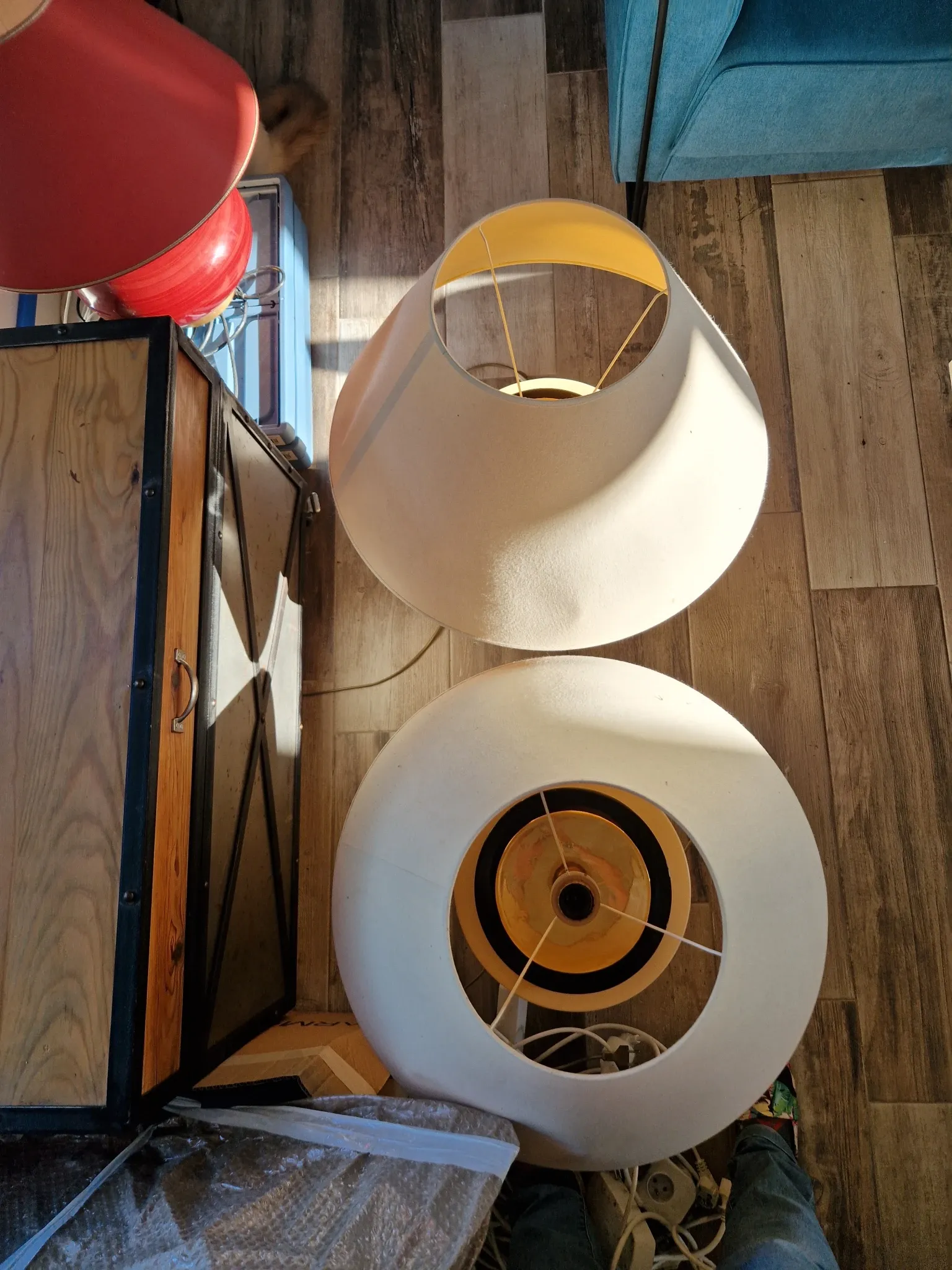 Set of 2 drimmer lamps hollywood regency