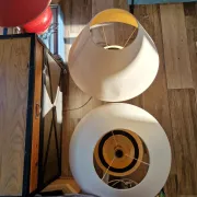 Lot de 2 lampes drimmer hollywood regency