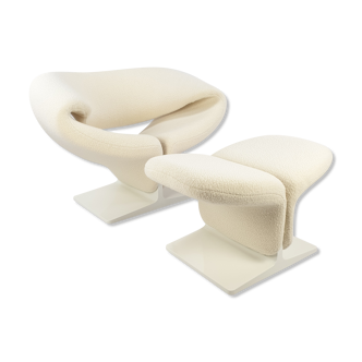 Fauteuil et ottoman Ribbon de Pierre Paulin pour Artifort, années 1960