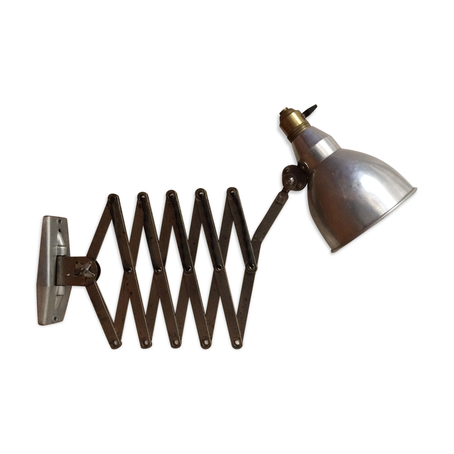 Applique scissors lamp Mazda1940/1950 accordion workshop