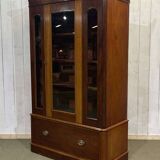 19th-century English mahogany library