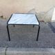 Table basse vintage marbre blanc