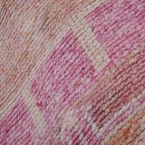 Vintage Turkish rug from Oushak, handwoven 85x266 cm