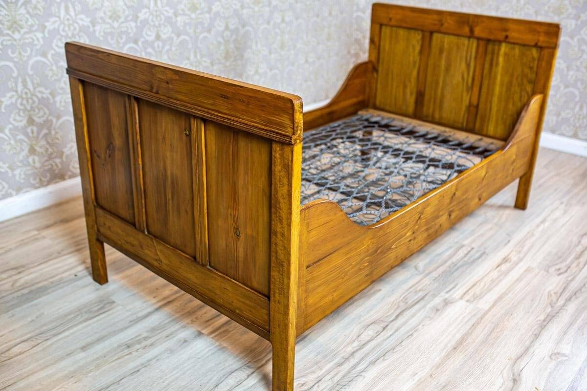 Antique Pine Bed, 1910