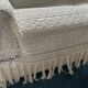 Bedside rug - throw in old cotton thread