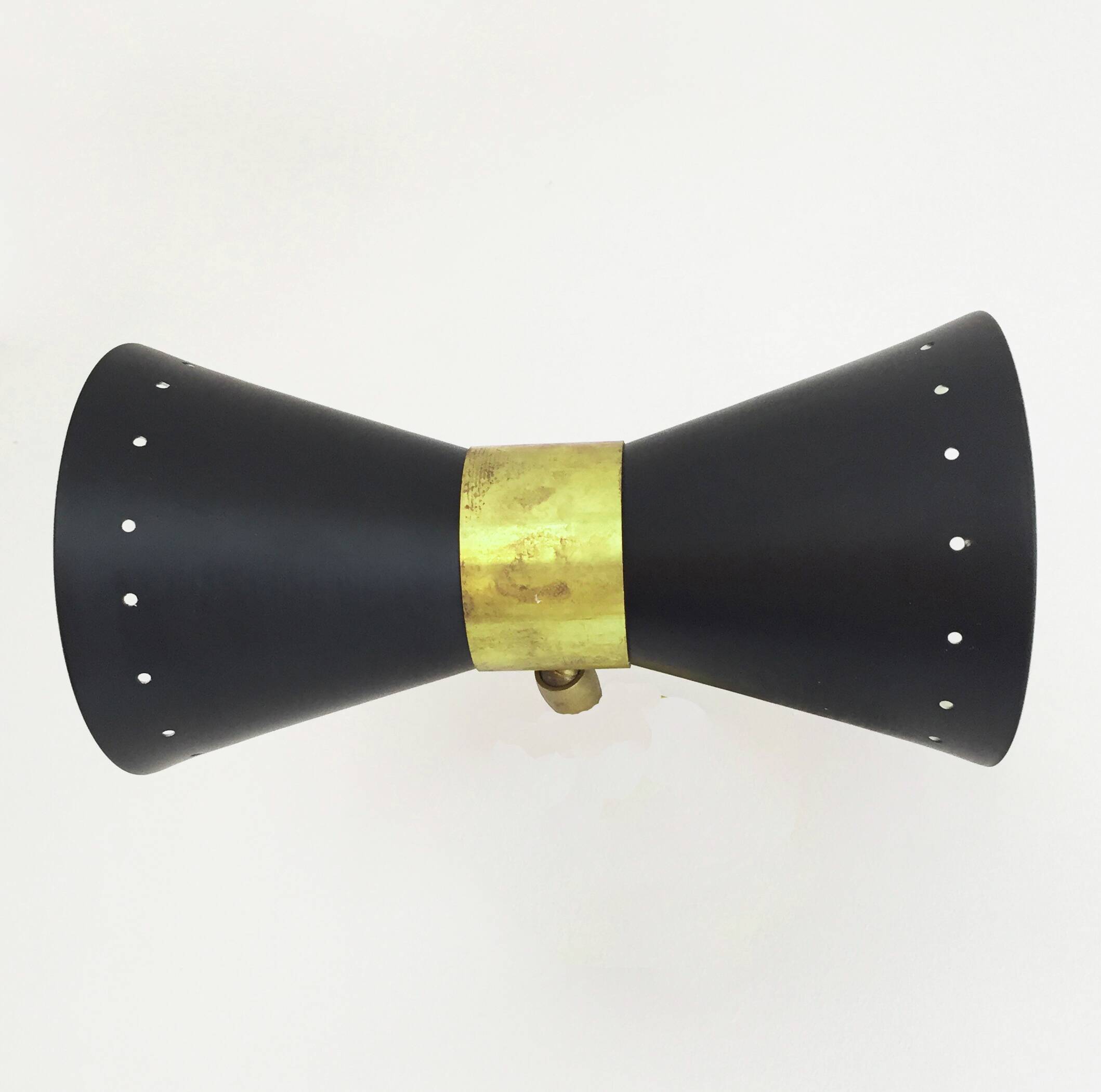 Double articulated wall lamp, Italy 1950s