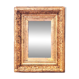 Napoleon III mirror, Wood and stucco, Gilded with copper leaf.