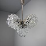 Bubble glass chandelier by Kamenický Šenov, Czechoslovakia, 1970s