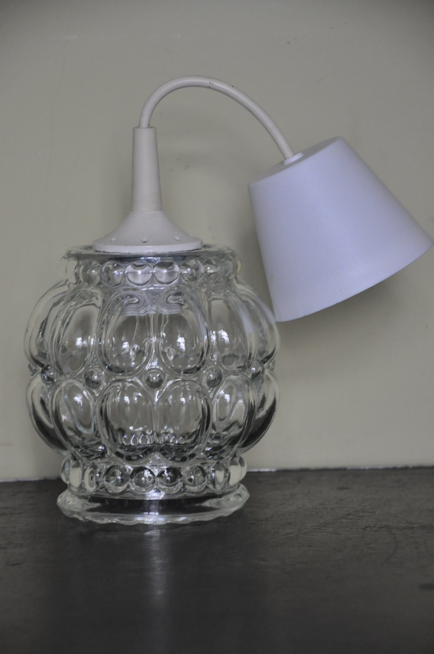Vintage glass pendant lamp