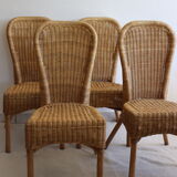 4 rattan chairs