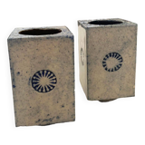 Pairs of Roger capron vases Blue