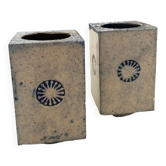 Pairs of Roger capron vases Blue