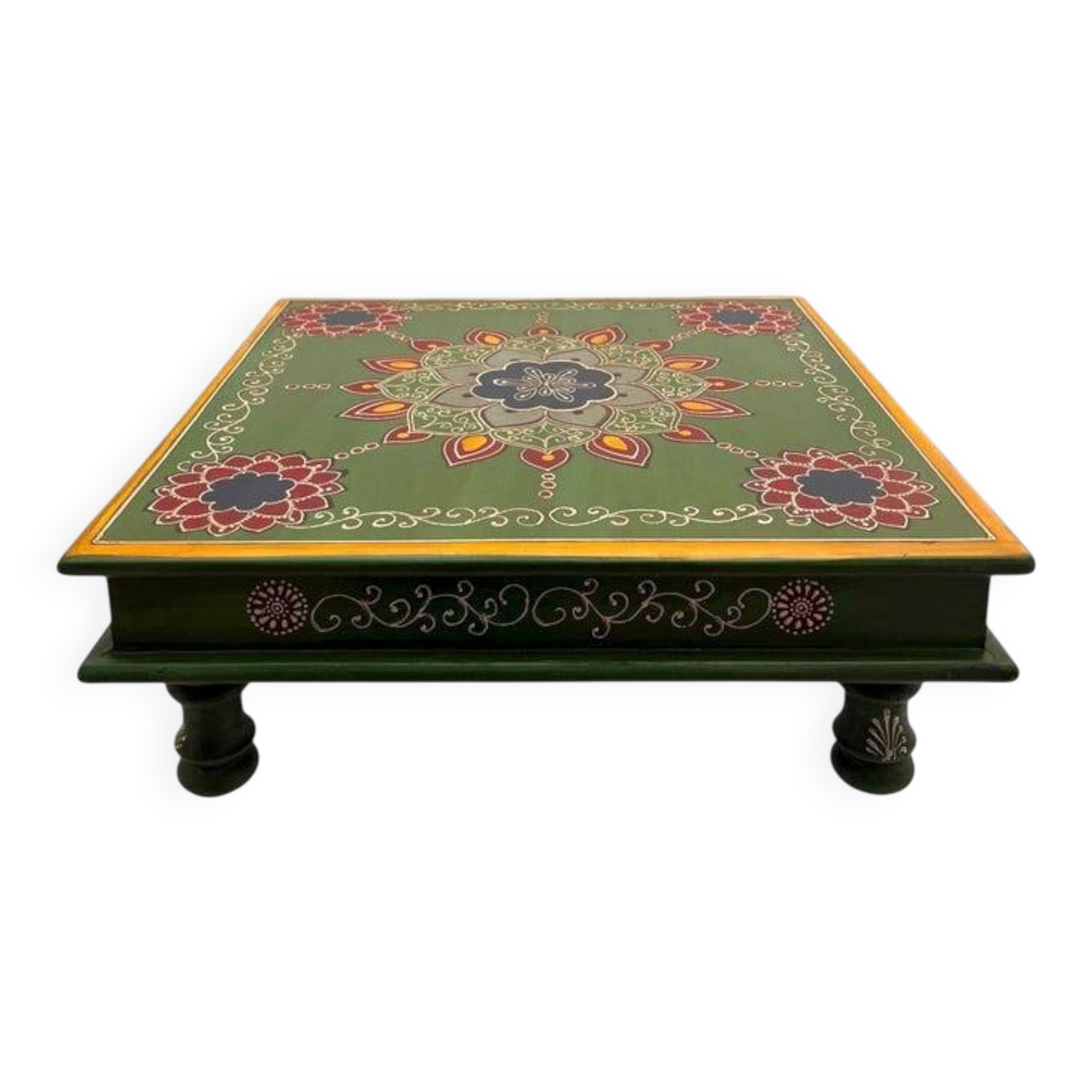 Table basse décorative peinte à la main, style baïonnette,
