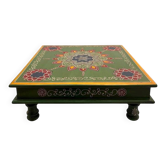 Hand-painted decorative coffee table, bayonet style,