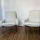 Pair of "Troïka" armchairs by Pierre Guariche, Airborne. Reupholstered 2026.