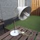 Lampe métal blanche 70' articulée vintage