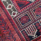 Tapis de Prière Vintage Baluch Fait Main en Laine – 94 x 152 cm
