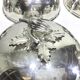 Set of silver-plated serving dishes and bells