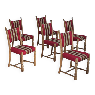 1970s, set 6 pcs of Danish dinning chairs, original good condition.