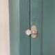 Green hosiery cabinet