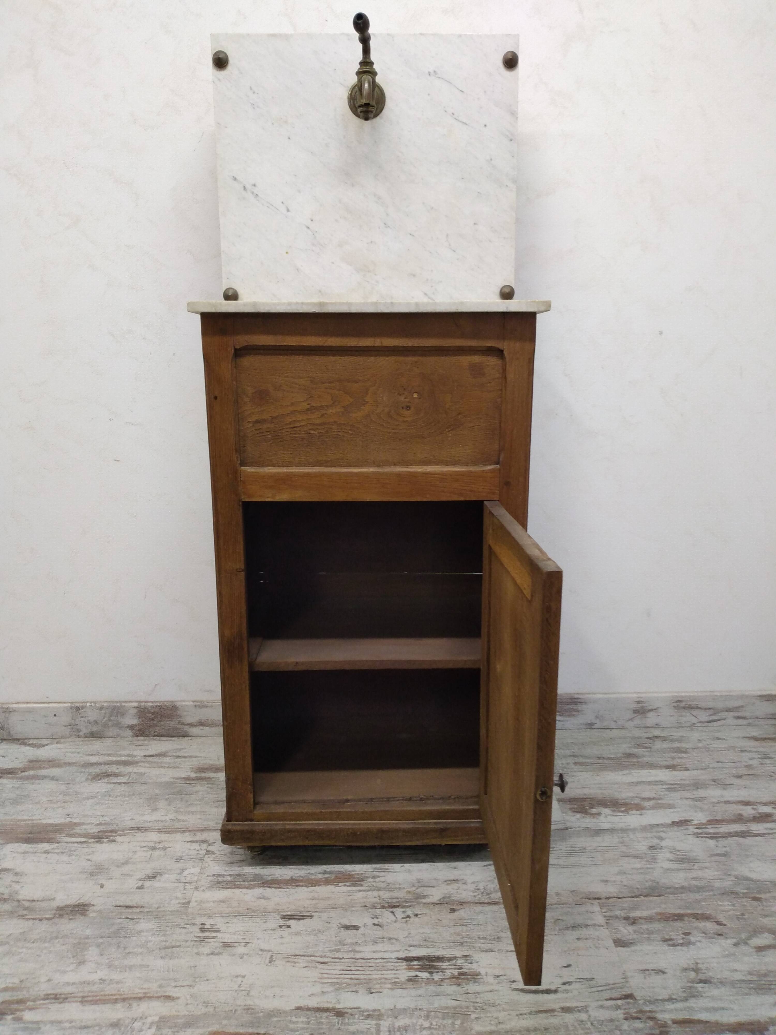 Bathroom furniture with marble