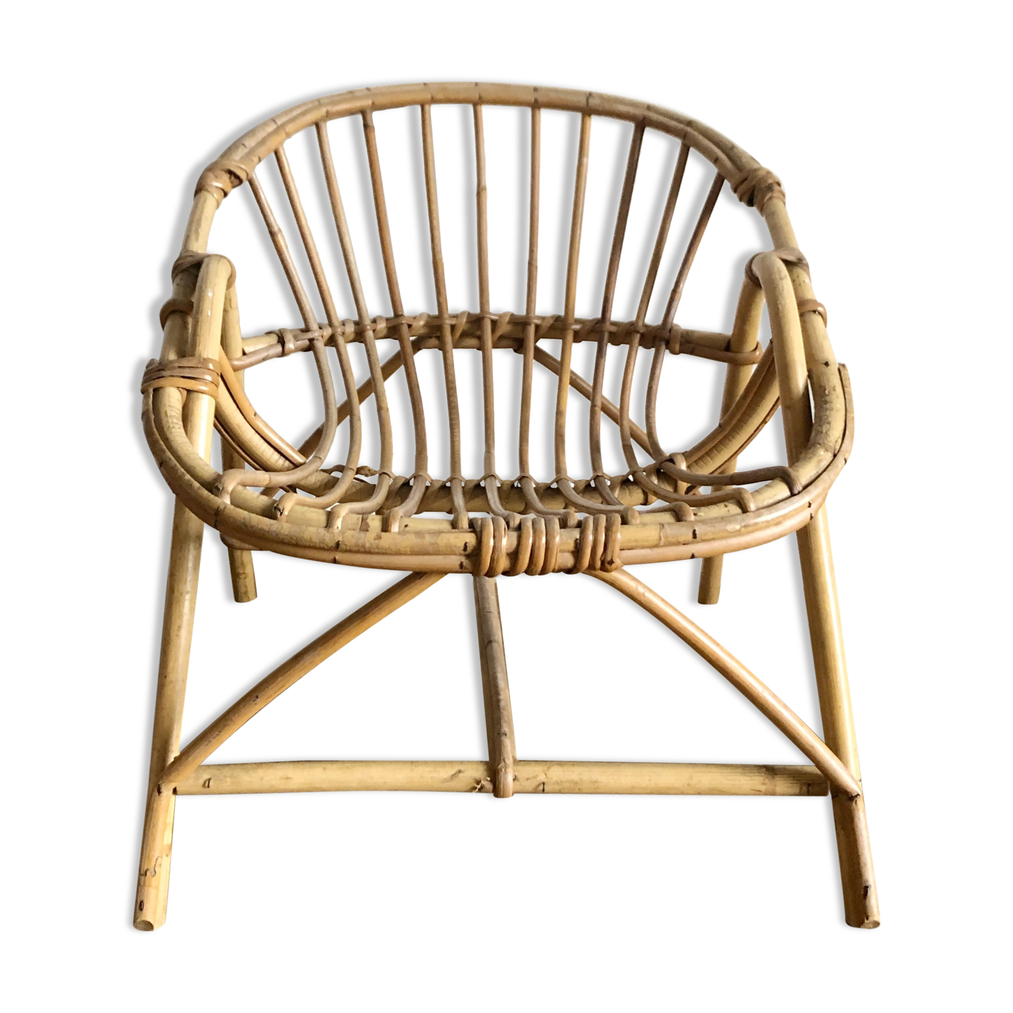 Children's rattan chair
