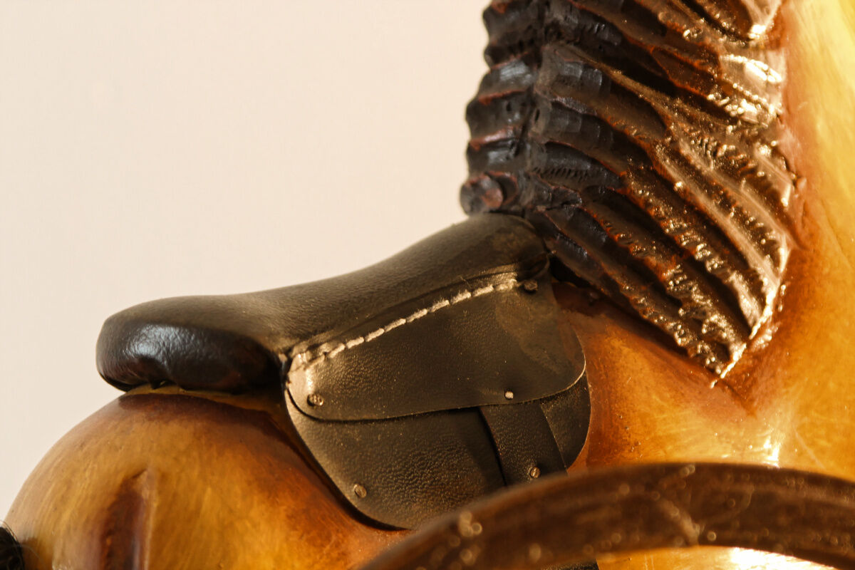 Old miniature horse tricycle