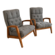 Pair of vintage armchairs by Jean-René Caillette for Steiner – Design f