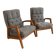 Pair of vintage armchairs by Jean-René Caillette for Steiner – Design f