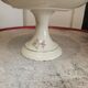 Beige/white porcelain compote from Royal Eelag with a rose pattern.