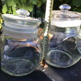 Set of 3 glass candy jars