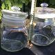 Set of 3 glass candy jars