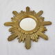 Vintage wood and gold resin mirror