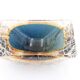 Cracked glass ashtray from Murano, Italy 70s