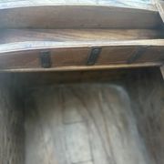 Imposing Indian Chest in Exotic Wood and Wrought Iron