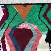 Handmade Berber rug, natural wool, 2.5x1.5 m