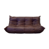 Sofa 3 places leather designed by Michel Ducaroy 1973