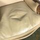 Paire de bergères style Louis XV cuir beige