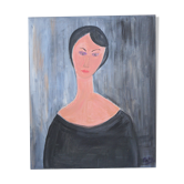 Tableau de femme a l'huile