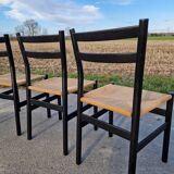 4 chaises Gessef par la manufacture Consorzio Sedie Friuli