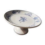 Compotier décor blue flowers St Armand