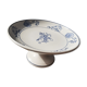 Compotier décor blue flowers St Armand