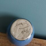 Signed ball vase, handmade ceramic