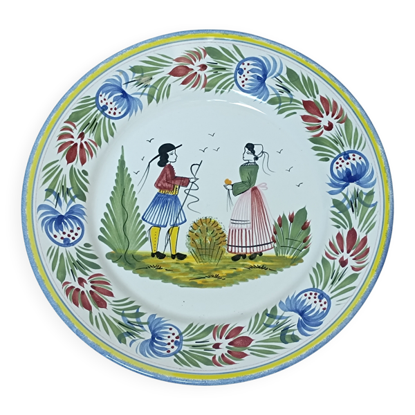 Assiette plate HB Henriot